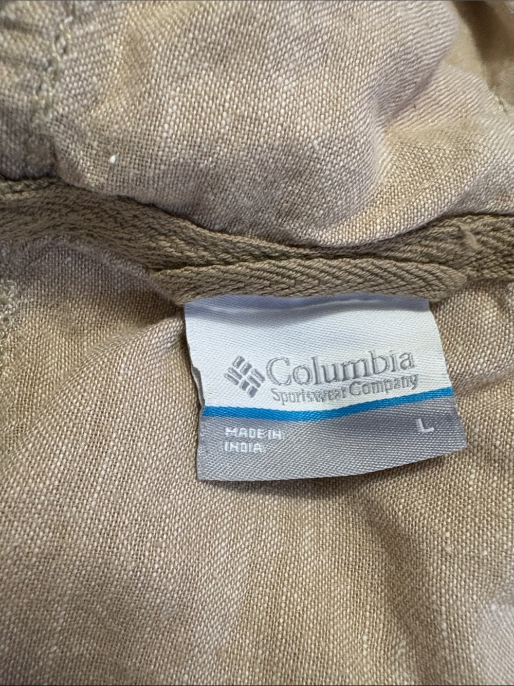 Columbia Hemp Blend Pullover Hooded Top Large